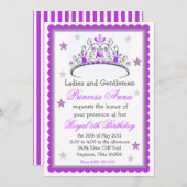 Invitation d'anniversaire de la princesse Tiara (Devant / Derrière)