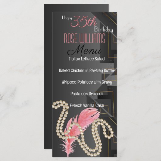 Invitation d'anniversaire de la Renaissance de Har (Devant / Derrière)