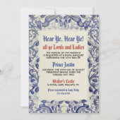 Invitation d'anniversaire de la Renaissance médiév (Devant)