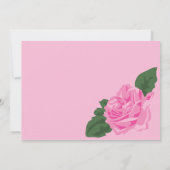 Invitation d'anniversaire de la Rose de ballet de  (Dos)