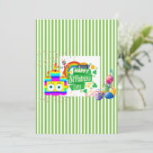 Invitation d'anniversaire de la Saint-Patrick (Debout devant)