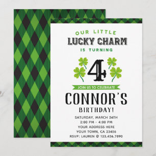 Invitation d'anniversaire de la Saint Patrick