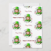 Invitation d'anniversaire de la Saint-Patrick (Devant)