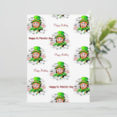 Invitation d'anniversaire de la Saint-Patrick (Debout devant)