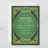 Invitation d'anniversaire de la Saint-Patrick celt (Devant)