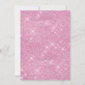 Invitation d'anniversaire de la Sirène rose modern (Dos)