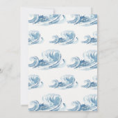 Invitation d'anniversaire de la tortue de mer (Dos)