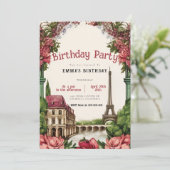 Invitation d'anniversaire de la Tour Eiffel de Par (Debout devant)