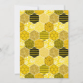 Invitation d'anniversaire de l'abeille à miel (Dos)