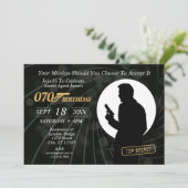 Invitation d'anniversaire de l'agent secret (Debout devant)