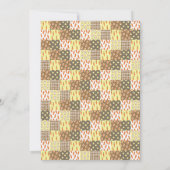 Invitation d'anniversaire de lapin mignon pour fil (Dos)