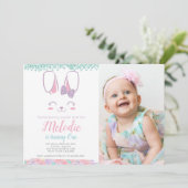 Invitation d'anniversaire de lapin, tout âge, ęr (Debout devant)