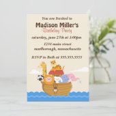 Invitation d'anniversaire de l'arc de Noé (Debout devant)