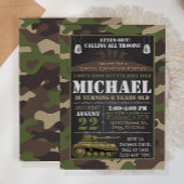 Invitation d'anniversaire de l'Armée