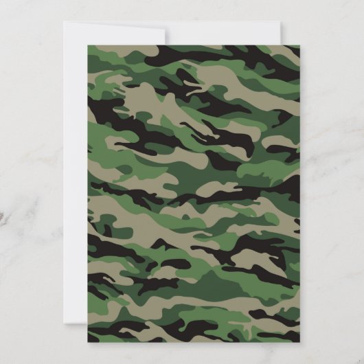 Invitation d'anniversaire de l'Armée (Dos)