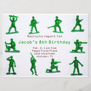 Invitation d'anniversaire de l'Armée des Garçons