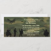 Invitation d'anniversaire de l'armée du garçon (Dos)