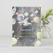 Invitation d'anniversaire de l'astronaute (Debout devant)