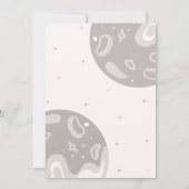 Invitation d'anniversaire de l'astronaute de la pl (Dos)