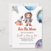 Invitation d'anniversaire de l'astronaute spatial (Devant)