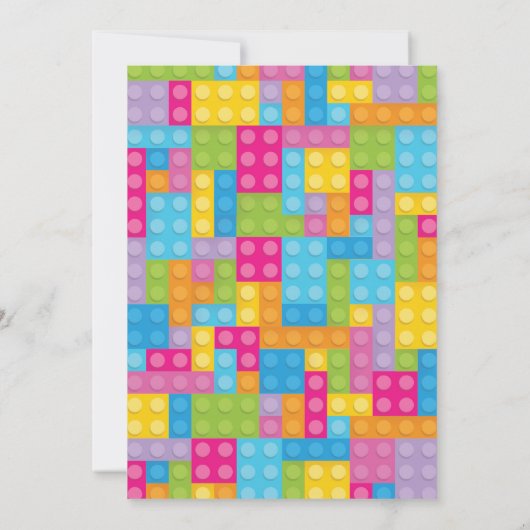 Invitation d'anniversaire de l'édifice pour filles (Dos)