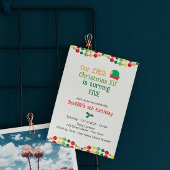 Invitation d'anniversaire de l'elfe de fête