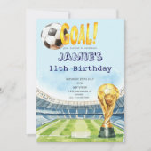 Invitation d'anniversaire de l'enfant de la Coupe  (Devant)