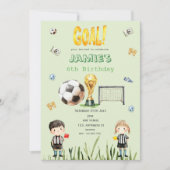 Invitation d'anniversaire de l'enfant de la Coupe (Devant)