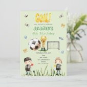 Invitation d'anniversaire de l'enfant de la Coupe (Debout devant)