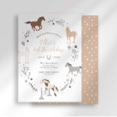 Invitation d'anniversaire de l'équestre occidental