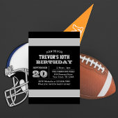 Invitation d'anniversaire de l'équipe d'argent et 