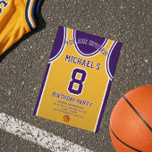 Invitation d'anniversaire de l'équipe de basket-ba