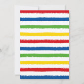 Invitation d'anniversaire de l'espace (Dos)