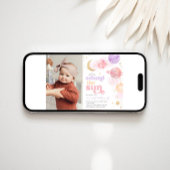 Invitation d'anniversaire de l'espace de la fille