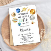 Invitation d'anniversaire de l'espace extra-atmosp