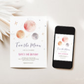 Invitation d'anniversaire de l'espace extra-atmosp