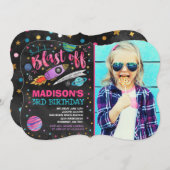 Invitation d'anniversaire de l'espace Partie spati (Devant / Derrière)