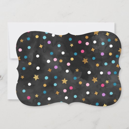 Invitation d'anniversaire de l'espace Partie spati (Dos)