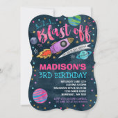 Invitation d'anniversaire de l'espace Partie spati (Devant)