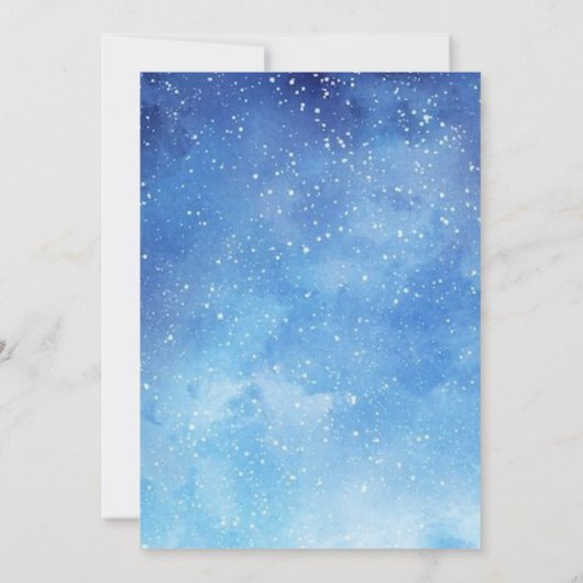 Invitation d'anniversaire de l'espace | Premier an (Dos)