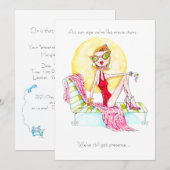 invitation d'anniversaire de l'Etoile de cinéma po (Devant / Derrière)