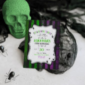 Invitation d'anniversaire de l'Halloween du scarab