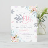 Invitation d'anniversaire de l'hiver ONE derland S (Debout devant)