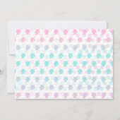 Invitation d'anniversaire de licorne magique (Dos)