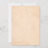 Invitation d'anniversaire de l'insecte des bogues (Dos)