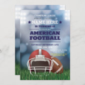 Invitation d'anniversaire de l'Invitation américai (Devant / Derrière)