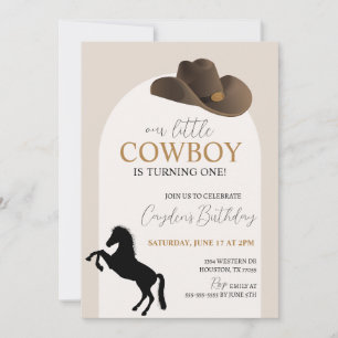 Invitation d'anniversaire de Little Cowboy