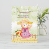 Invitation d'anniversaire de Little Cutie (Debout devant)