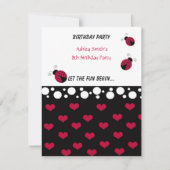 Invitation d'anniversaire de Little Ladybug (Devant)