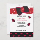 Invitation d'anniversaire de Little Ladybug (Devant)